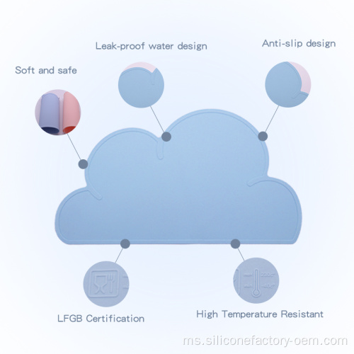 Silikon kalis air yang tidak slip mudah dibersihkan desktop